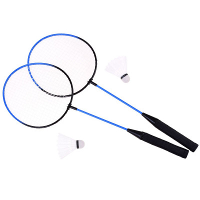 Badmintonové rakety s košíkom modro-čierne 